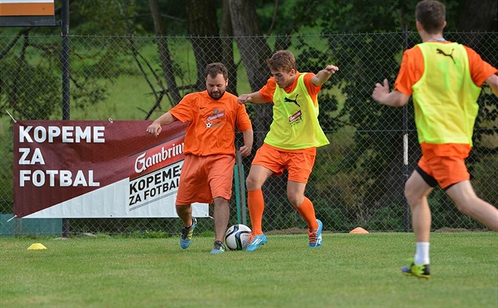 Trénink TJ Sokol Postupice pod vedením trenérů Bohemians