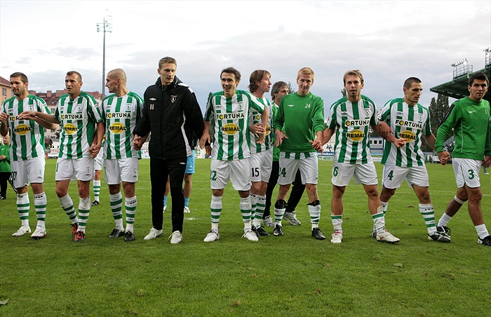 Děkovačka po utkání.