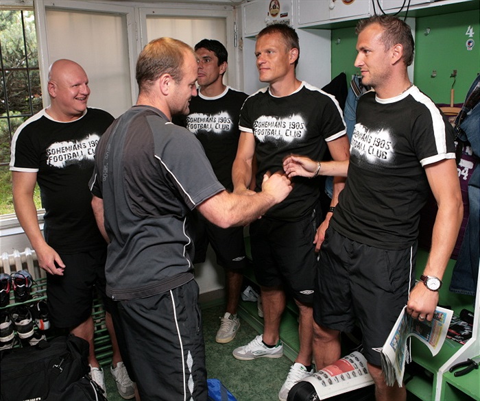 Přivítání s trenérem.