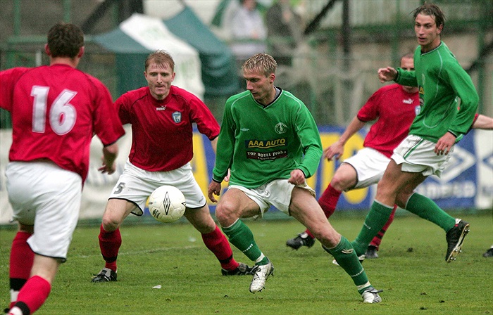 Bednář se tentokrát dokázal prosadit (Bohemians - Drnovice, jaro 2004)