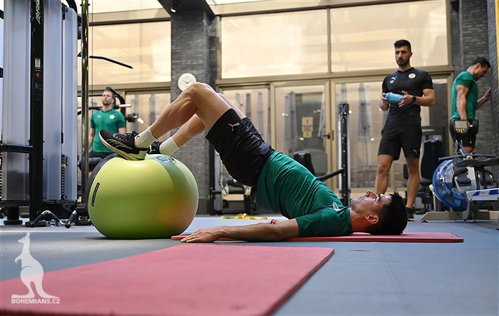 Dopolední trénink v posilovně