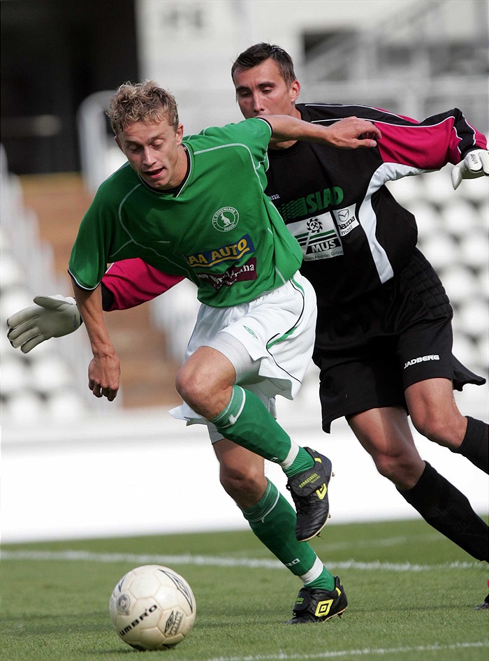 Huňův souboj s gólmanem (podzim 2004)