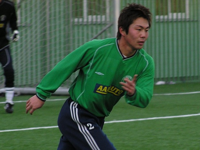 Japonec Tsuchyia v detailu (Blšany - Bohemka, příprava leden 04)