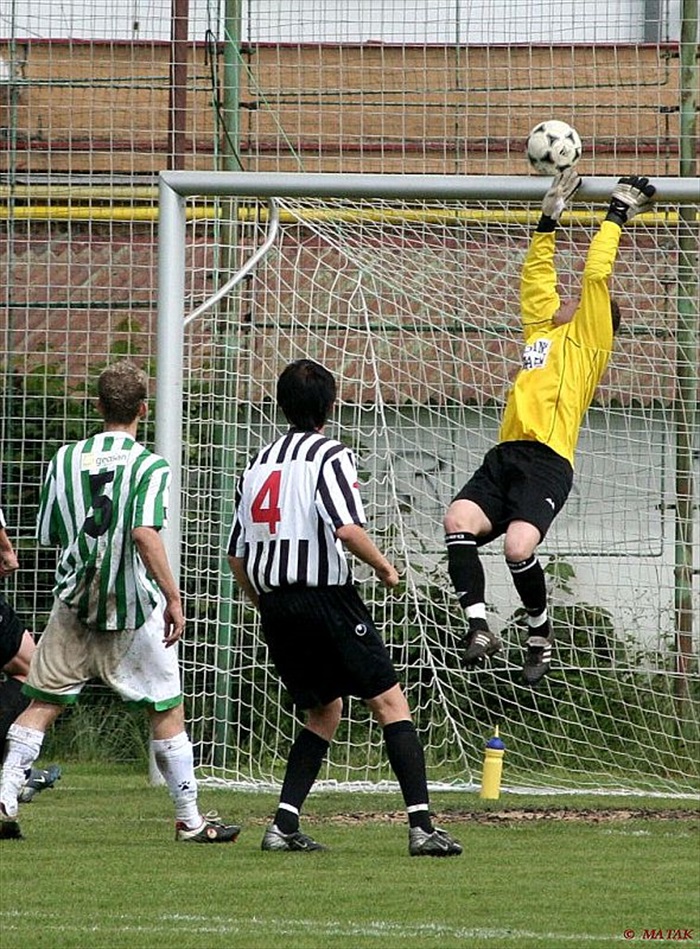 Dorost B1905 - ČB B [27.05.2006], brankář Havránek měl tentokrát plné ruce práce
