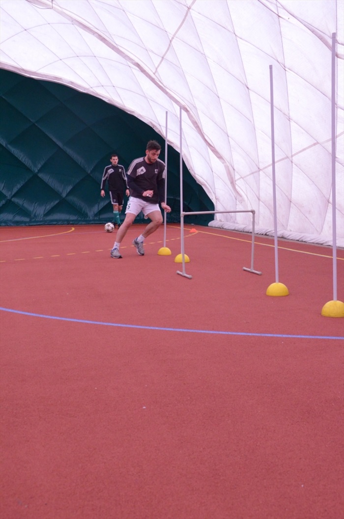 Středeční dopolední trénink v nafukovačce