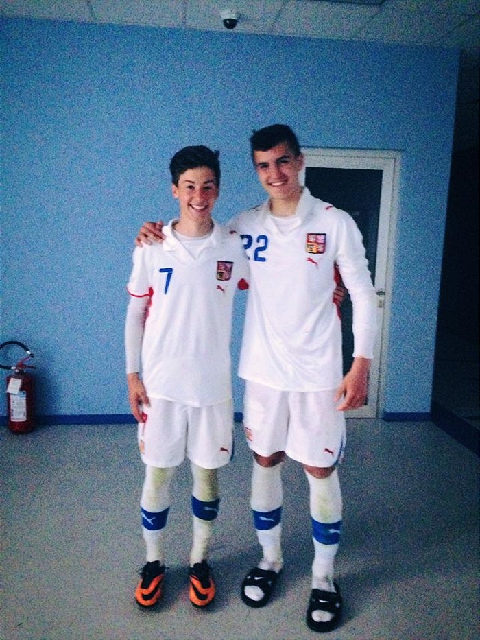 Zleva Antonín Vaníček a Matěj Chaluš na turnaji v Srbsku