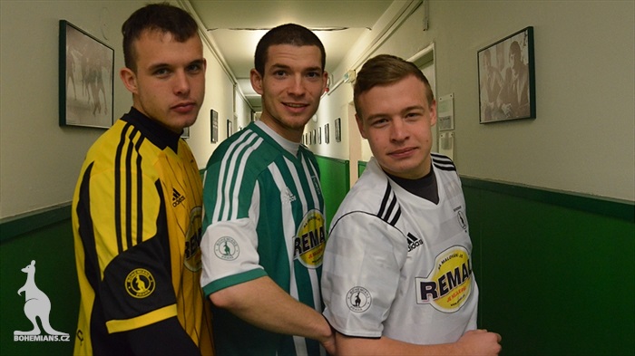 Původní logo Bohemians Praha na rukávu