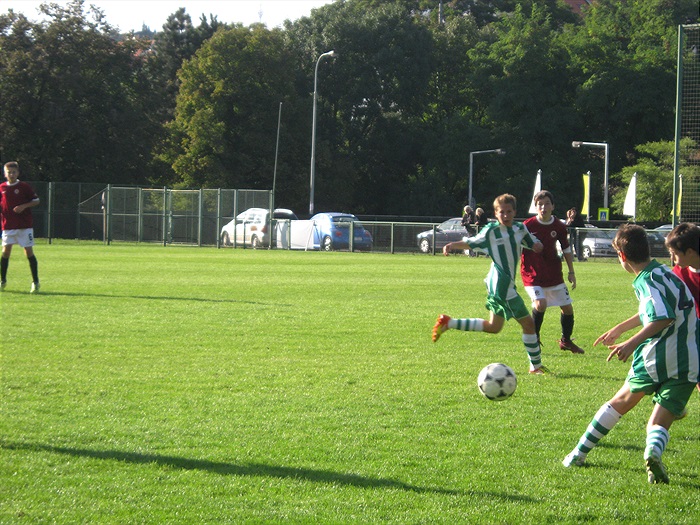 Momentka z přátelského utkání se Spartou.