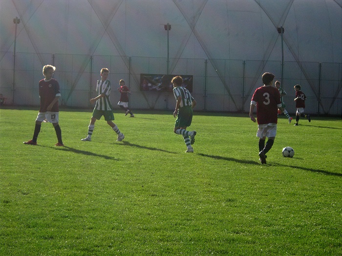 Momentka z přátelského utkání se Spartou.