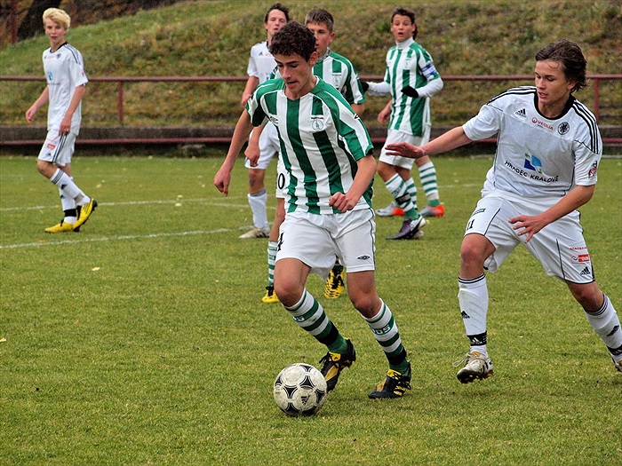 Jan Hořák hrál ke konci zápasu v útoku