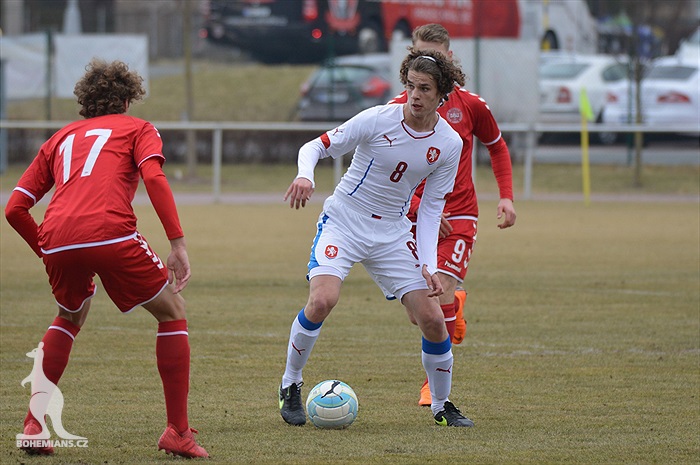 Reprezentant U18 Štěpán Krunert nastoupil proti Dánsku