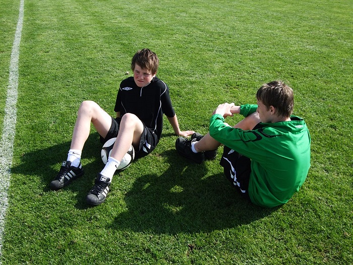 Vystřídaní kluci se stihli už i vysprchovat