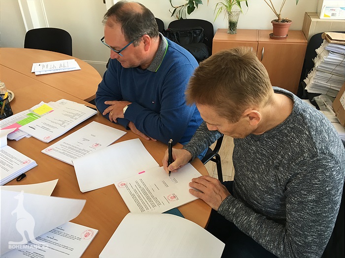 Podpis nájemní smlouvy