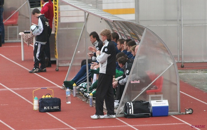 Zbyněk Busta a lavička Bohemians (Slavia B - B1905)