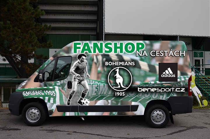 Bohemians představili „FANSHOP NA CESTÁCH“