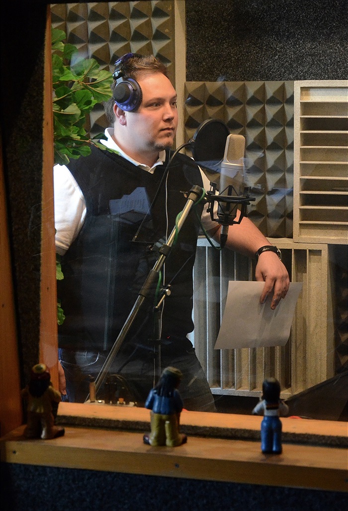 Nahrávání pozvánky na GL v radiu City