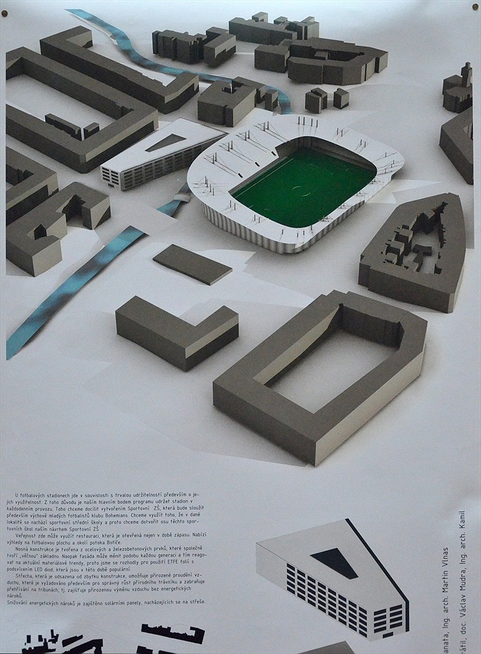 Vernisáž výstavy revitalizace stadionu ve Vršovicích