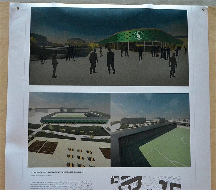 Vernisáž výstavy revitalizace stadionu ve Vršovicích