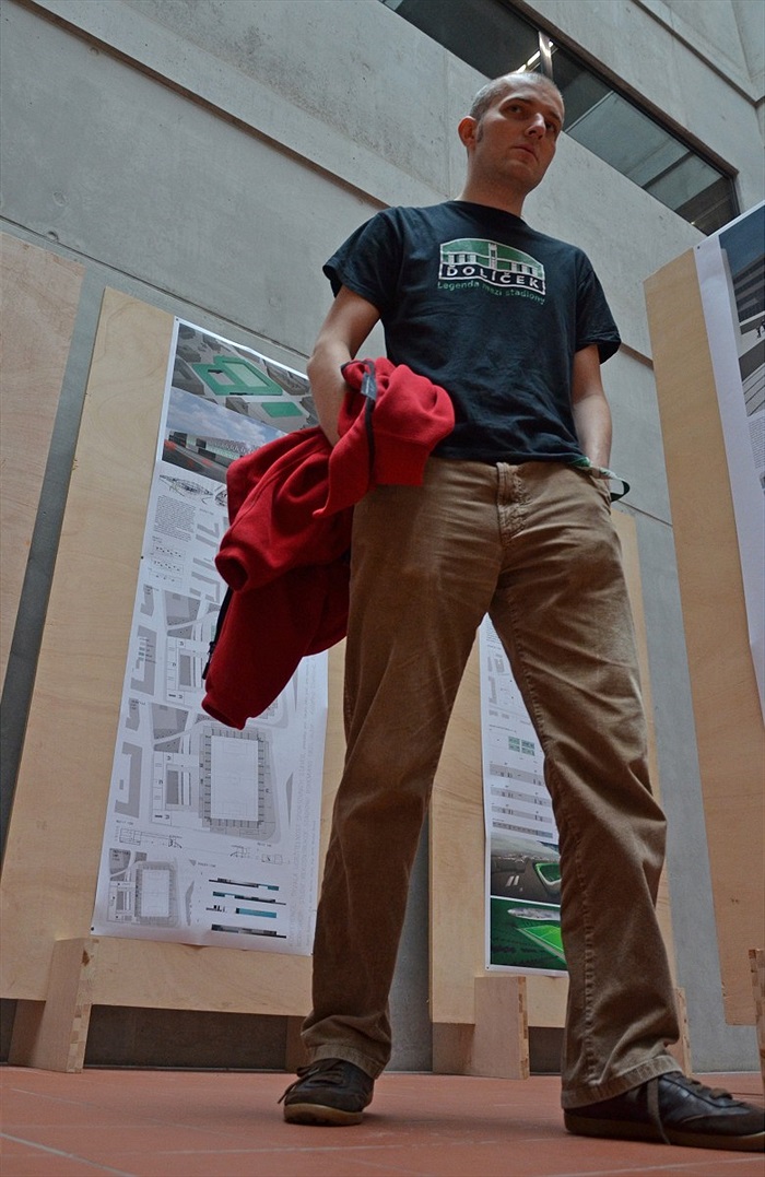 Vernisáž výstavy revitalizace stadionu ve Vršovicích