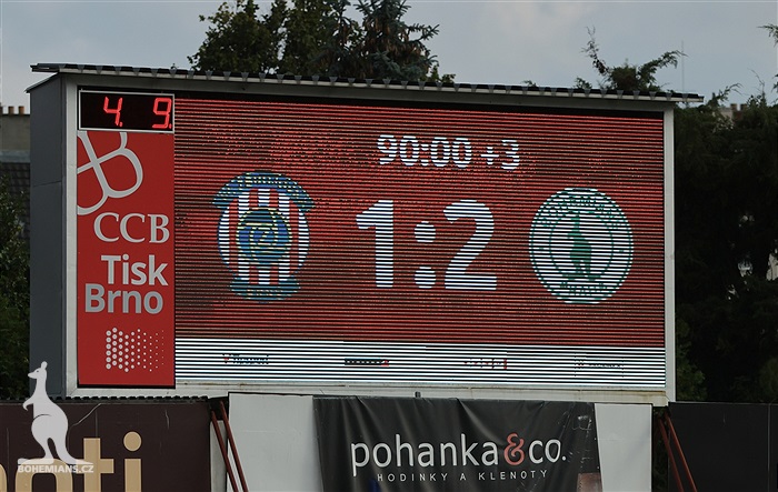 Brno - Bohemians 1:2 (0:2)