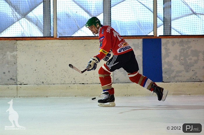 Hokejovou odvětu vyhráli mladí 9:6 - 2012