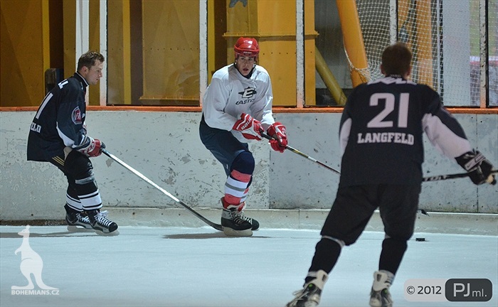 Hokejovou odvětu vyhráli mladí 9:6 - 2012