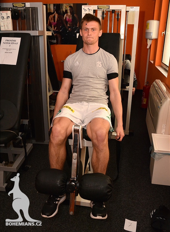 Dopolední trénink v posilovně