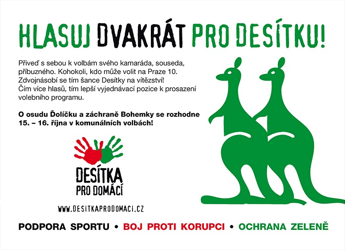 Hlasuj dvakrát pro desítku