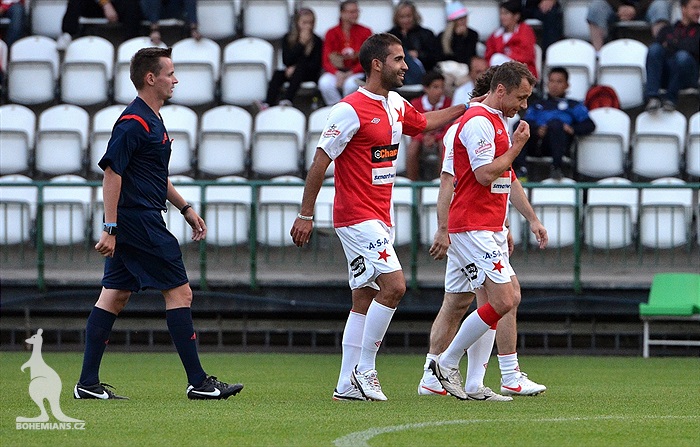 Benefiční utkání All Stars Cup: Bohemians - Slavia 2:6