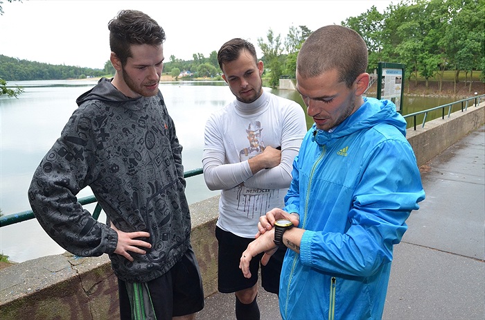 S Davidem Bartkem okolo Hostivařské přehrady