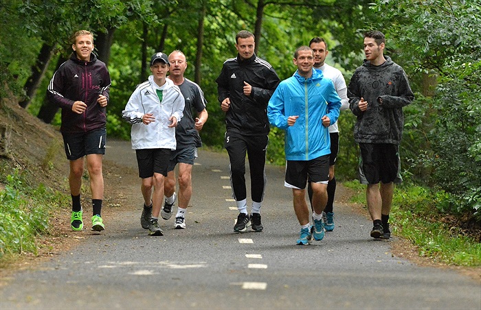S Davidem Bartkem okolo Hostivařské přehrady