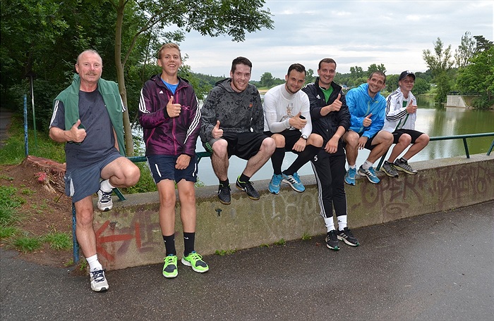 S Davidem Bartkem okolo Hostivařské přehrady
