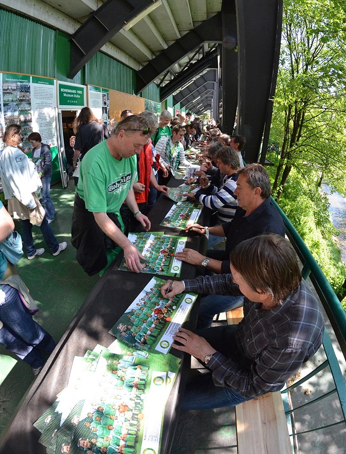 Oslavy 30. výročí zisku titulu Bohemians ČKD Praha