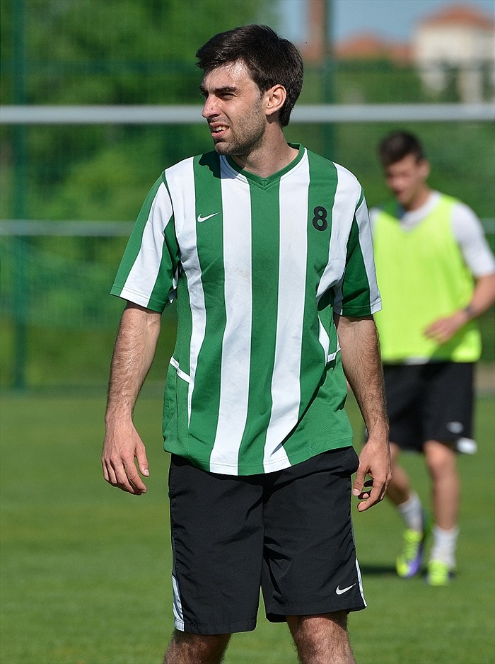 Jan Morávek na tréninku s dorostem