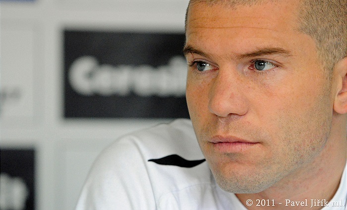 Radek Sňozík na tiskové konferenci